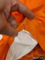 RoxelPro 711230 комбинезон малярный одноразовый белый/оранжевый, размер L #8, ПД УДАЛЕНЫ