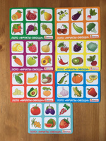 Лото детское для малышей Alatoys "Фрукты-Овощи", 42 фишки и 7 карточек #7, irishrover