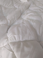 Одеяло Guten Morgen 2 спальное всесезонное 172x205 см, цвет: белый, наполнитель - силиконизированное волокно #91, Светлана Г.