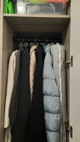 Штанга для вешалок в шкаф, перекладина для одежды круглая черная #7, Марина У.