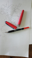 Ручка перьевая Малевичъ с конвертером, перо EF 0,4 мм, цвет корпуса: красная помада #63, Алексей Д.