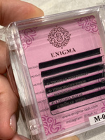 Enigma Черные ресницы для наращивания 0,10/M/7mm (6 линий) / Энигма #37, Анастасия З.