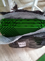 Модульное покрытие для садовых дорожек (плитка пластиковая напольная) Helex, 6 шт/уп, зеленый #4, Надежда Г.