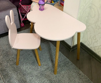 Стол happy baby детский oblako table белый