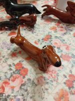 Статуэтка фарфоровая собака такса писающая рыжая #15, Татьяна Ш.