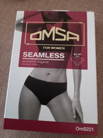 Комплект трусов слипы Omsa Seamless, 3 шт #39, Наталья Е.