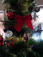 Елочные игрушки Magic Time набор бантиков, 3 шт., новогоднее украшение на елку , для декора дома и в подарок, 10х10x0,1см #33, Оксана Д.