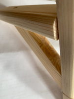 Настенный комплект кронштейнов для полок деревянных - 2 шт, 4х16.5х20 см #8, Сергей Ш.