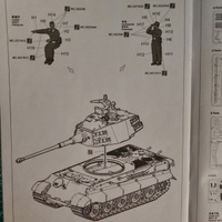 Сборная модель, конструктор "MENG" TS-031 "танк" Sd.Kfz.182 King Tiger (Henschel Turret) 1/35 #29, Дмитрий С.