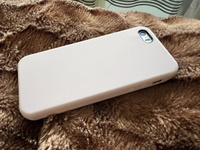 Силиконовый чехол на iPhone 5, 5S и SE / Apple Silicone Case DF для Айфон 5, 5С и СЕ с бархатистым покрытием внутри, Розовый пудровый #80, Алексей К.