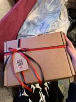Крафтовая подарочная коробка "ДЛЯ ТЕБЯ"/ коробка для подарка с бумажным наполнителем тишью, атласными лентами, крафт биркой/ праздничная упаковка #71, Дарья Т.