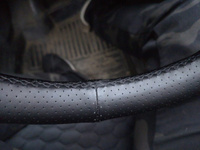 Оплетка (чехол) на руль автомобиля из натуральной кожи со шнуровкой , полная перфорация #7, Андрей Х.