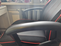 Игровое компьютерное кресло A4Tech Bloody GC-140 на колесиках, эко.кожа, черный/красный #7, Вячеслав Г.
