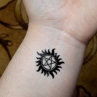 Значок металлический Supernatural Anti-possession tattoo