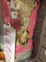 Бортики в кроватку для новорожденных  6 шт. EvaKids Sweet Moments (Балерины на сером+звезды на розовом) #87, Виктория Г.