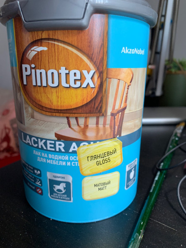 Лак для стен и мебели pinotex lacker aqua 1л матовый