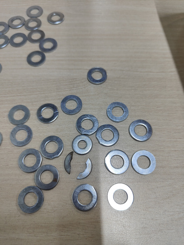 KREPCORU Шайба Плоская M8, DIN125, ГОСТ 11371-78, 100 шт., 90 г ...