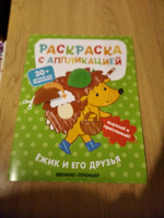 Ёжик и его друзья. Раскраска с аппликацией | Хотулев Андрей #4, Наталья П.