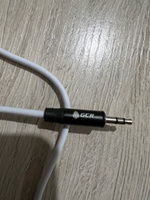 AUX кабель в машину GCR 1 метр Jack 3.5 mm аудио кабель 3.5 мм Stereo черно-белый провод аукс для колонок наушников JBL Sony SVEN AKG Sennheiser #34, Виктор Х.