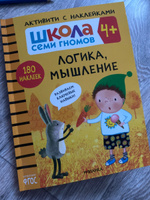 Развивающие книги с наклейками для детей 4+. Развивашки с заданиями. Школа Семи Гномов. 1 книжка активити / Набор из 4 шт. / Большой комплект из 3 наборов: Базовый курс, Мастерские, Активити | Денисова Даша #5, Ольга С.