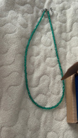 Ожерелье женское на шею Shine из чешского хрусталя 3 мм в ювелирной огранкена застежке карабине с цепочкой удлинителем с покрытием #81, Елена Т.