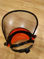 Маска защитная для работы с триммером 01 (сетка) оранжевая "BEEZMOTO" #3, Сергей З.
