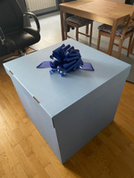 Коробка подарочная сюрприз для воздушных шаров большая Голубая 70х70х70см #28, Елизавета Е.