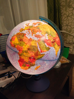Globen Интерактивный глобус Земли физико-политический, 32 см., с LED-подсветкой + VR очки #7, Светлана О.