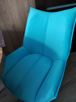 Комплект стульев Осло, велюр антикоготь, светло-бирюзовый, чёрные ножки, 2 шт. #10, Мария М.