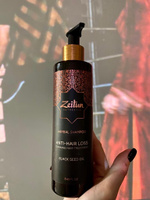 Zeitun Бессульфатный шампунь для роста и от выпадения волос "Anti-Hair Loss" укрепляющий, женский, мужской, с маслом черного тмина, 250 мл #8, Злата К.