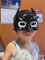 Светящаяся карнавальная "Бэтмен" черная / Сувенирная маска для лица с для детей и взрослых из "Marvel Comics", "Мстители" / Аксессуары для праздников, вечеринок и Хэллоуина #88, Тамара О.