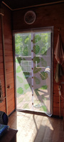 Москитная сетка штора на дверь с магнитами от комаров, мух R-400019, 100х210 см #8, Юлия Н.