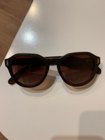"Warsaw Brown G" от Timbersun, деревянные поляризационные солнцезащитные коричневые очки панто ручной работы #1, Светлана Т.