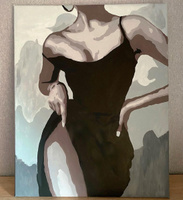 Картина по номерам на холсте с деревянным подрамником 40х50см "Соблазн" 40*50 / картина по номерам на подрамнике #51, Юлия И.