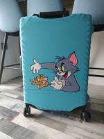 Чехол для чемодана с изображение Том и Джерри размер М #21, Анастасия К.