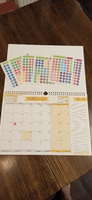 Календарь планер настенный перекидной с 1 июня на 2024 -2025 год для заметок с наклейками в комплекте, LP Notes, в подарок маме, сестре, подруге, жене на Новый год #51, Samanta