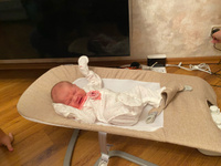 Шезлонг для новорожденных Nuovita Pulito, качели, люлька, кресло качалка для малышей Бежевый #5, Эльвира Г.