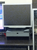 Подставка-органайзер под монитор/ подставка для ноутбука/ настольная деревянная/ для компьютера/ Антрацит #5, Близорукова Марина