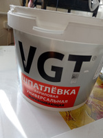 VGT (ВГТ) Шпатлевка для стен акриловая выравнивающая универсальная для наружных / внутренних работ, белая, 3.6 кг #62, Лариса Б.