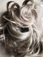 Резинка шиньон из волос двойной объем цвет с легким мелированием №140/240 #12, Надежда И.
