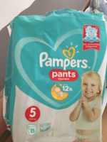 Подгузники трусики Pampers Pants, 12-17 кг, размер 5, 15 шт #88, махалова мария