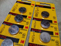 Батарейки литиевые Kodak Lithium, тип CR2032, 3V 10шт #12, Алексей Т.