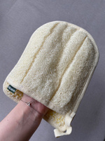 Массажная мочалка рукавица для душа, натуральная варежка для мытья тела #62, Полина Т.