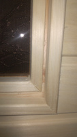 Дверь для бани и сауны со стеклом 70х170 осина, дверь в парную деревянная #4, Наталья В.