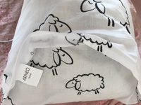 Наволочка на молнии Arneo Home Sheeps 40x60 см, 1 шт., 100% хлопок #8, Борис Г.