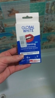Global White Отбеливающие полоски для зубов с активным кислородом 2 саше / Две пары отбеливающих полосок_Мята #5, Алёна З.