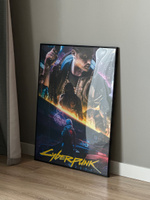 Плакат на стену для интерьера Киберпанк 2077 (Cyberpunk 2077) / Постер по игре формата А1 (60х84 см) #31, Ирина М.