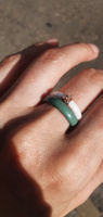 Кольцо керамика 4 мм Керамическое кольцо зеленый 16 #44, Анастасия Ю.