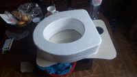 Сиденье для унитаза сиденье  для уличного дачного туалета теплое пенопластовое 40х45х7 см комплект из 2 шт #2, Дмитрий Ф.