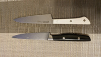 Кухонный нож универсальный для чистки и нарезки овощей, фруктов, колбасы и мяса Samura HARAKIRI 120мм SHR-0021W #58, Наталья Т.